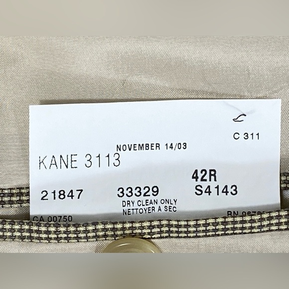 Coppley Mens Size 42 R Blazer Sport Coat Check - Picture 11 of 13